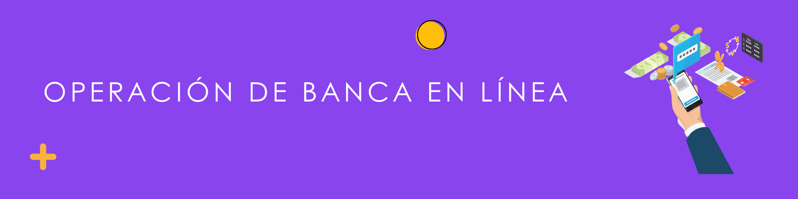 Operación de banca en línea