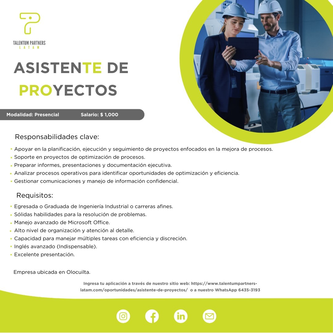 Asistente de Proyectos