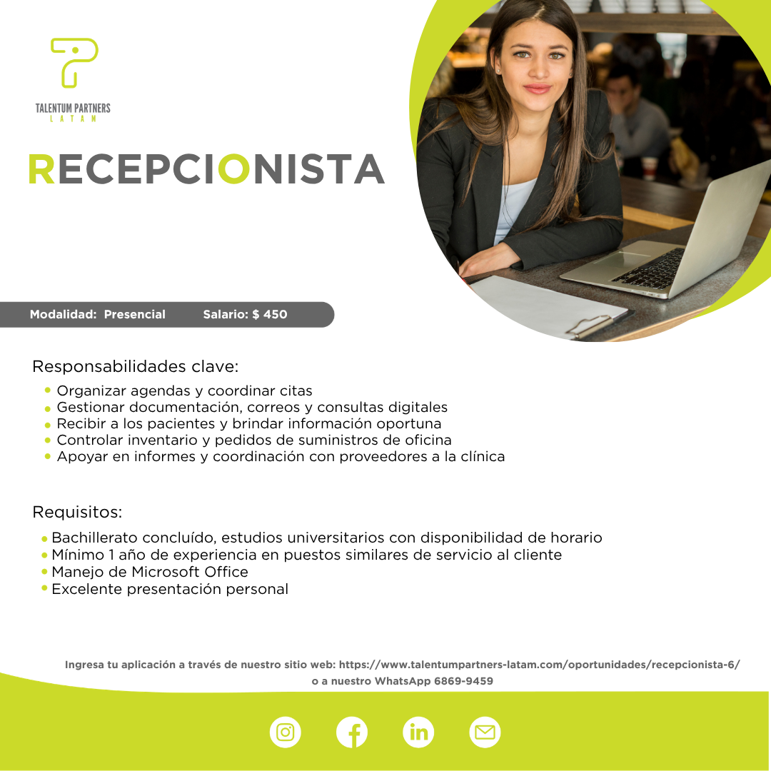 Recepcionista